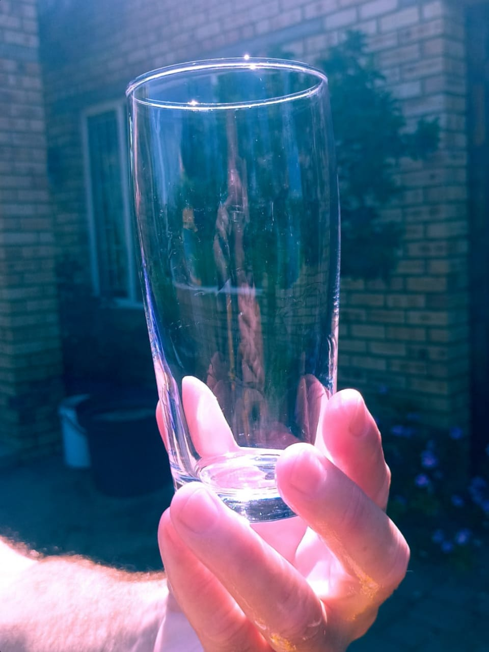 Glass after cleaning
