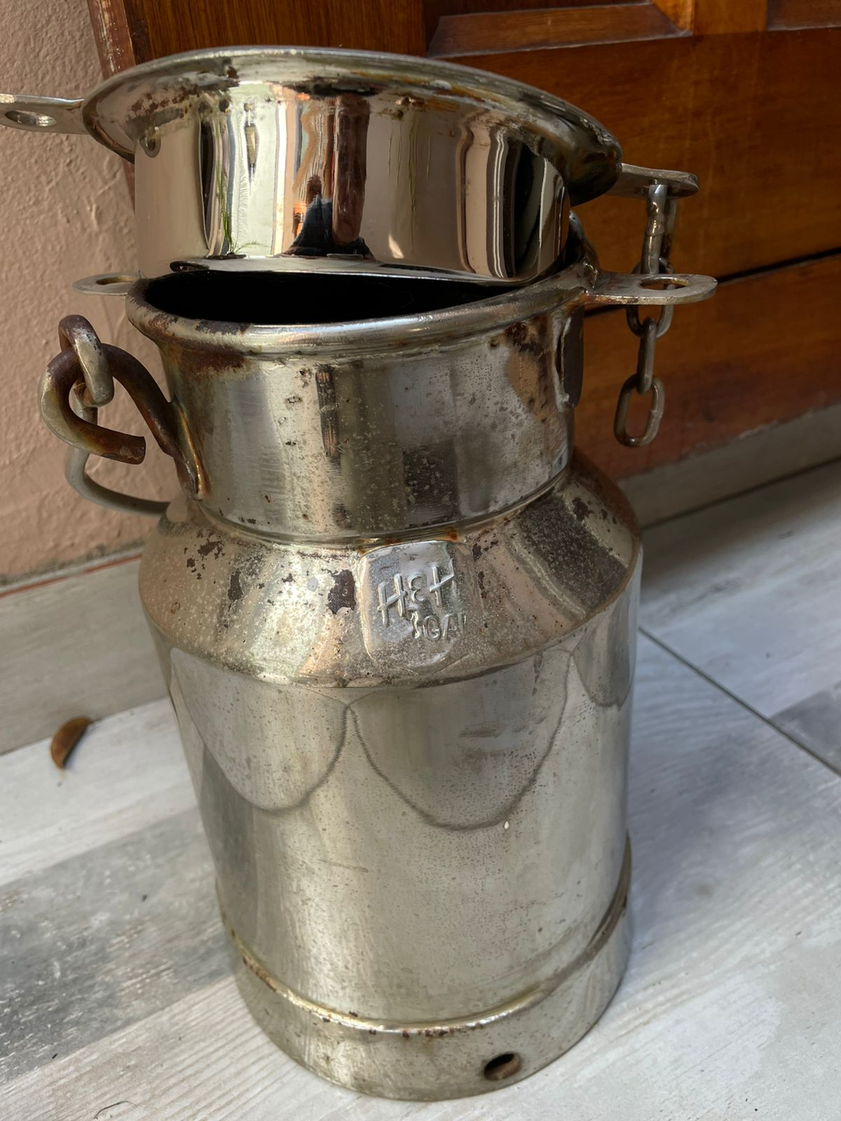 Milk Can after cleaning
