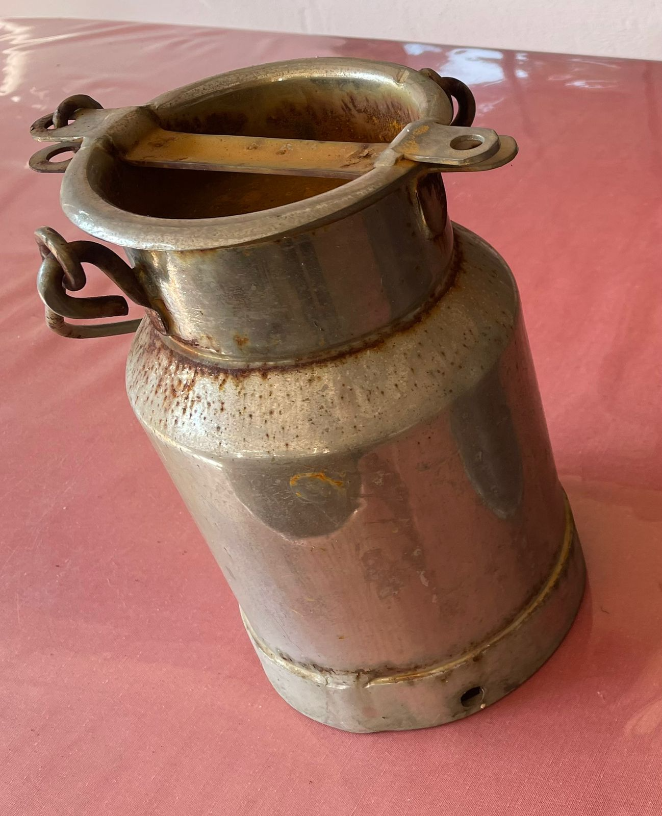 Milk Can before cleaning
